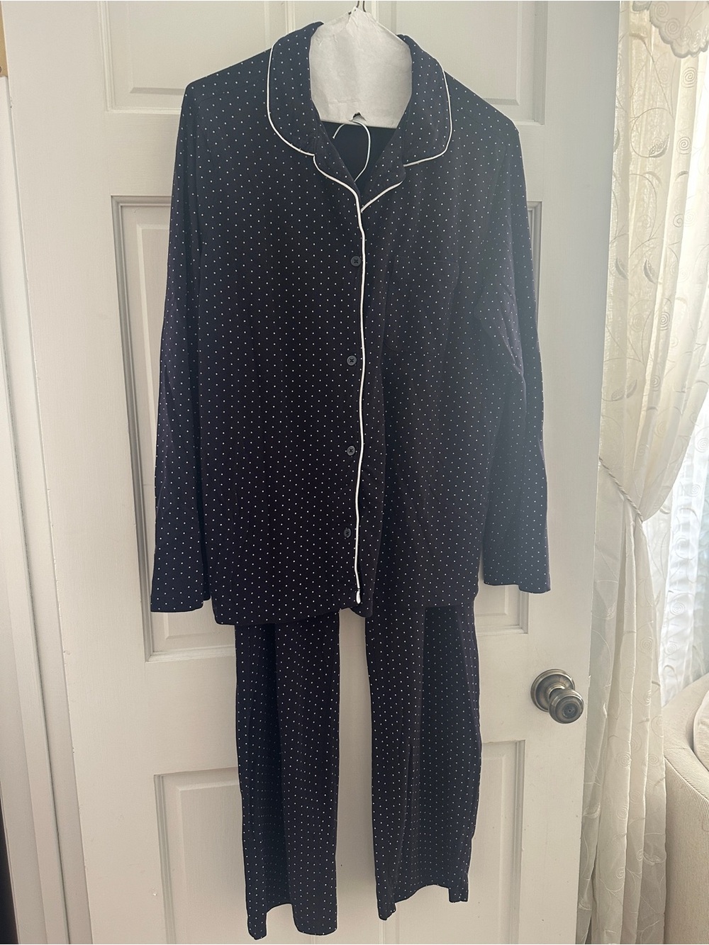 Gap Soft Modal sleep set M/L Navy/White Dots